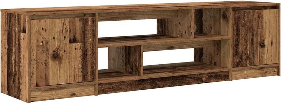VidaXL Tv-meubel 188 5x41x50 cm bewerkt hout oud hout