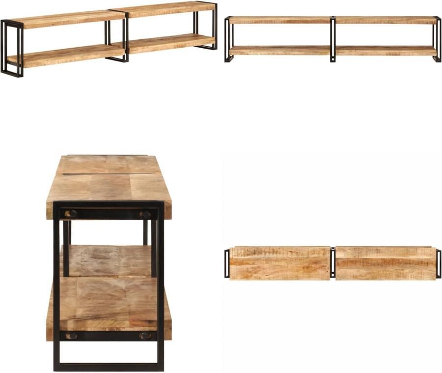 VidaXL Tv-meubel 200x30x40 cm massief mangohout Tv-meubel Tv-meubels Tv-kast Hifi-kast