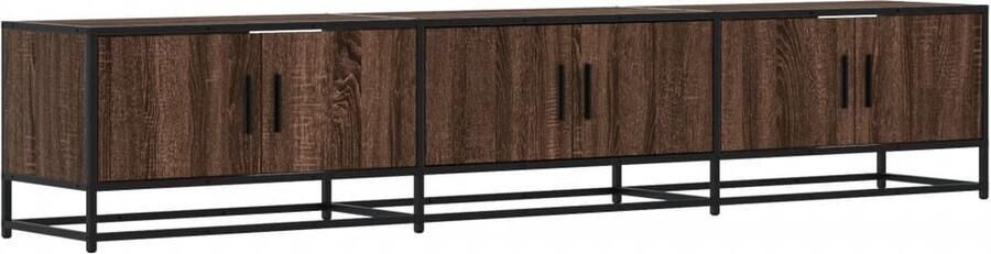 VidaXL Tv-meubel 210x35x41 cm bewerkt hout bruin eikenkleurig