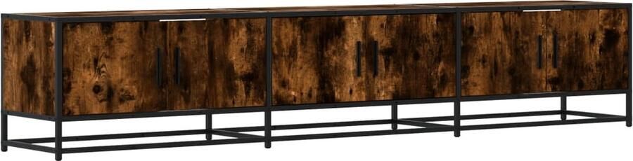 VidaXL Tv-meubel 210x35x41 cm bewerkt hout gerookt eikenkleurig