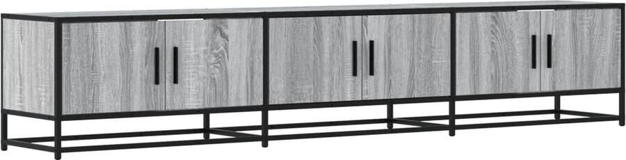 VidaXL Tv-meubel 210x35x41 cm bewerkt hout grijs sonoma eikenkleurig