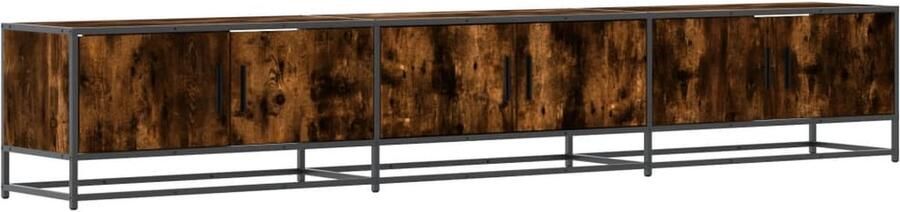 VidaXL Tv-meubel 240x35x41 cm bewerkt hout gerookt eikenkleurig