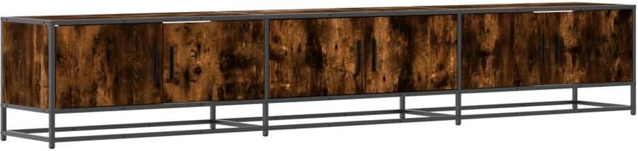 VidaXL Tv-meubel 240x35x41 cm Gerookt Eiken Tv-meubel Tv-meubelen Tv Kast Opbergkast
