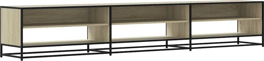 VidaXL Tv-meubel 270x40x46 cm Sonoma eiken Tv-meubel Tv-meubelen Tv Kast Opbergkast - Foto 2