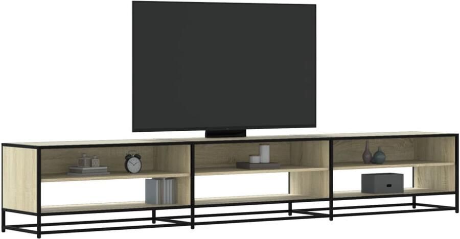 VidaXL Tv-meubel 270x40x46 cm Sonoma eiken Tv-meubel Tv-meubelen Tv Kast Opbergkast