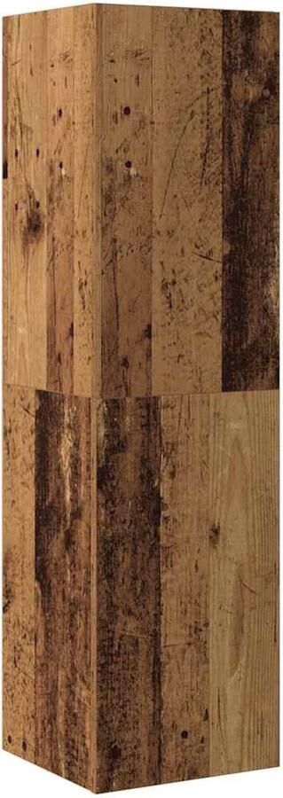 VidaXL Tv-meubel 30 5x30x110 cm bewerkt hout oud houtkleurig