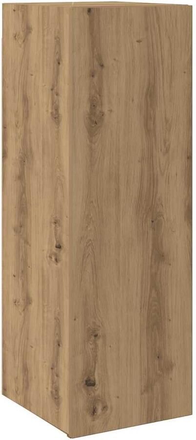 VidaXL Tv-meubel 30 5x30x90 cm bewerkt hout artisanaal eikenkleurig
