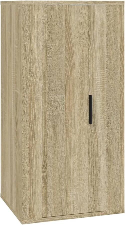 VidaXL Tv-meubel 40x34 5x80 cm Sonoma eiken TV Meubel Wandmontage Houten Meubels Salontafel Bergruimte