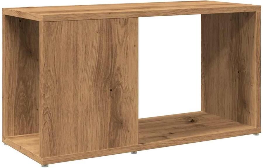 VidaXL Tv-meubel 60x24x32 cm Artisanaal Eiken Tv Kast Salontafel Houten Tv-meubel Compact Tv-meubel Modern Tv-meubel