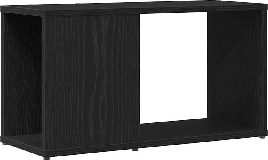VidaXL Tv-meubel 60x24x32 cm spaanplaat zwart eikenkleurig