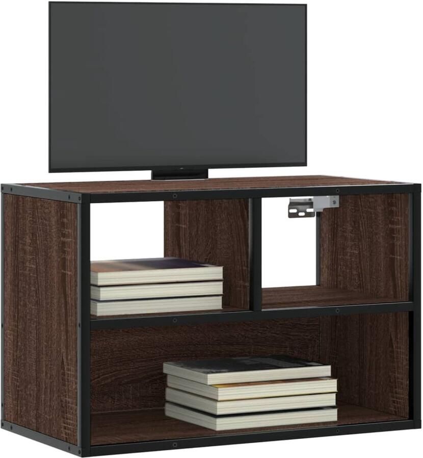 VidaXL Tv-meubel 60x31x39 5 cm Bruin eikenkleurig Tv Meubel Tv Kast Houten Tv Stand Media Kast Salontafel