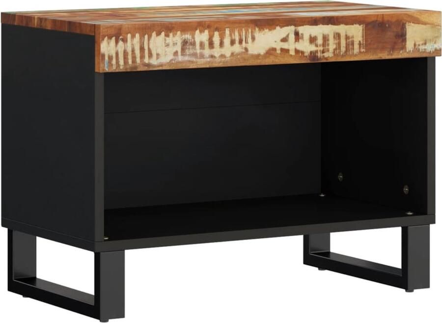 VidaXL Tv-meubel 60x33x43 5 cm Gerecycled hout Tv-meubel Industrie Stijl Houten Tv-kast Vintage Tv-stand Opbergruimte Recycled Wood Furniture