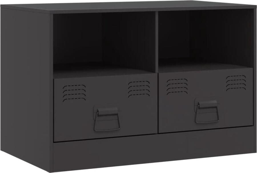 VidaXL -Tv-meubel-67x39x44-cm-staal-zwart