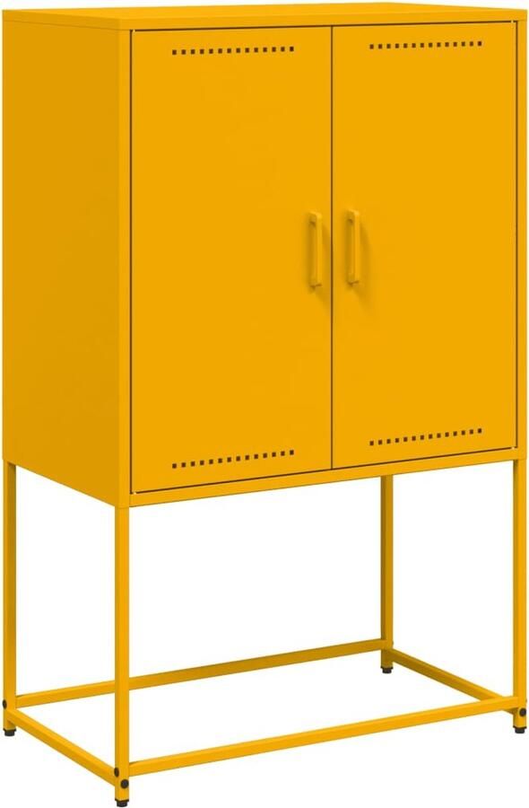 VidaXL Tv-meubel 68x39x60 5 cm staal antracietkleurig - Foto 2