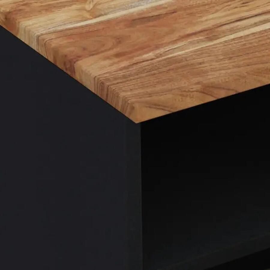 VidaXL -Tv-meubel-70x33x46cm-massief-teruggewonnen-hout - Foto 3