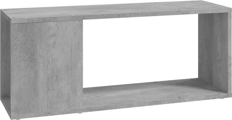 VidaXL Tv-meubel 80x24x32 cm bewerkt hout betongrijs - Foto 3