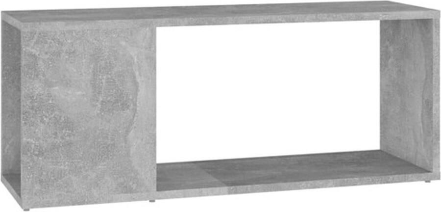 VidaXL Tv-meubel 80x24x32 cm bewerkt hout betongrijs - Foto 4