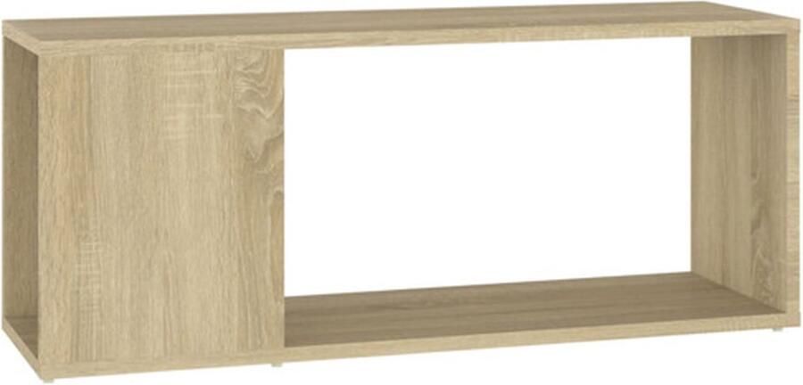 VidaXL Tv-meubel 80x24x32 cm bewerkt hout sonoma eikenkleurig