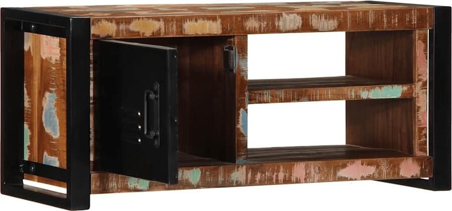 VidaXL Tv-meubel 80x30x35 cm Gerecycled hout Tv-kast Tv-kasten Tv-standaard Tv-meubel