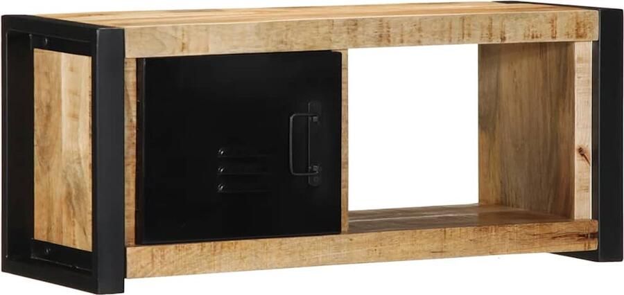 VidaXL Tv-meubel 80x30x35 cm massief ruw mangohout