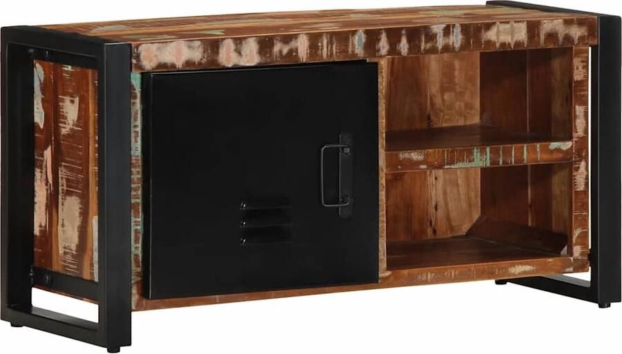 VidaXL Tv-meubel 80x30x40 cm massief hout gerecycled