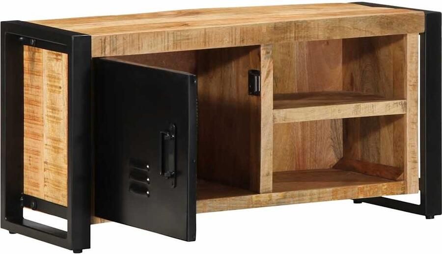VidaXL Tv-meubel 80x30x40 cm massief ruw mangohout