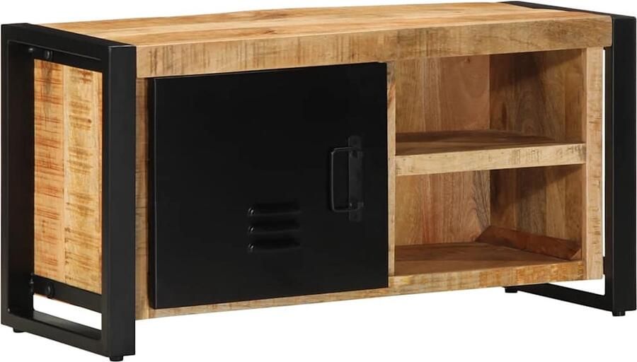 VidaXL Tv-meubel 80x30x40 cm massief ruw mangohout