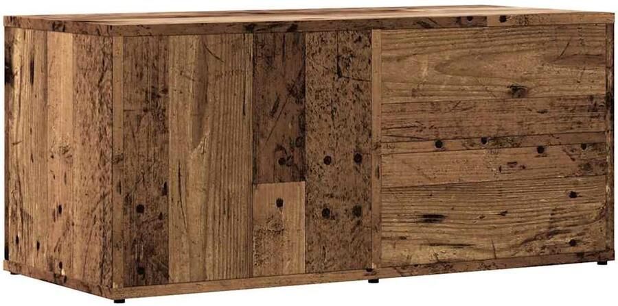 VidaXL Tv-meubel 80x34x35 5 cm Bewerkt hout Oud hout Tv-meubel Tv-meubels Tv-kast Hifi-kast