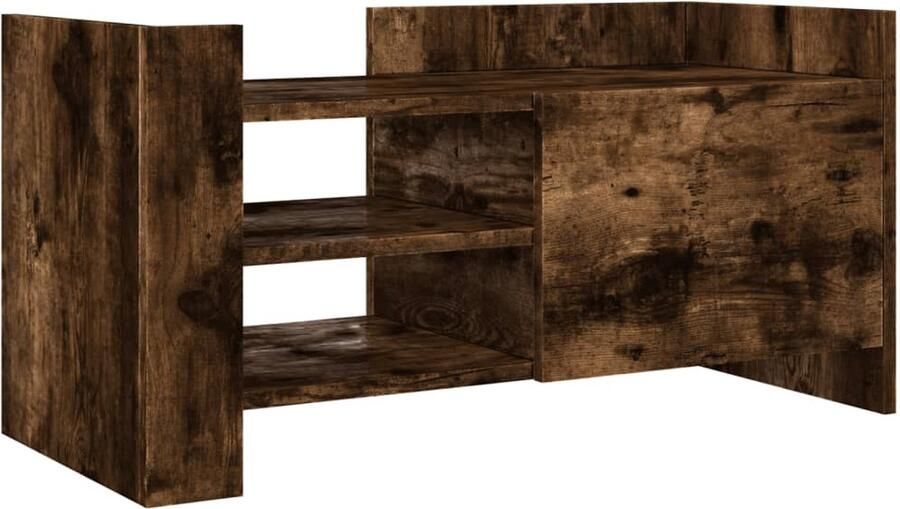 VidaXL Tv-meubel 80x35x40 cm bewerkt hout gerookt eikenkleurig