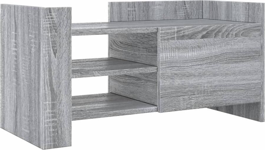 VidaXL Tv-meubel 80x35x40 cm bewerkt hout grijs sonoma eikenkleurig