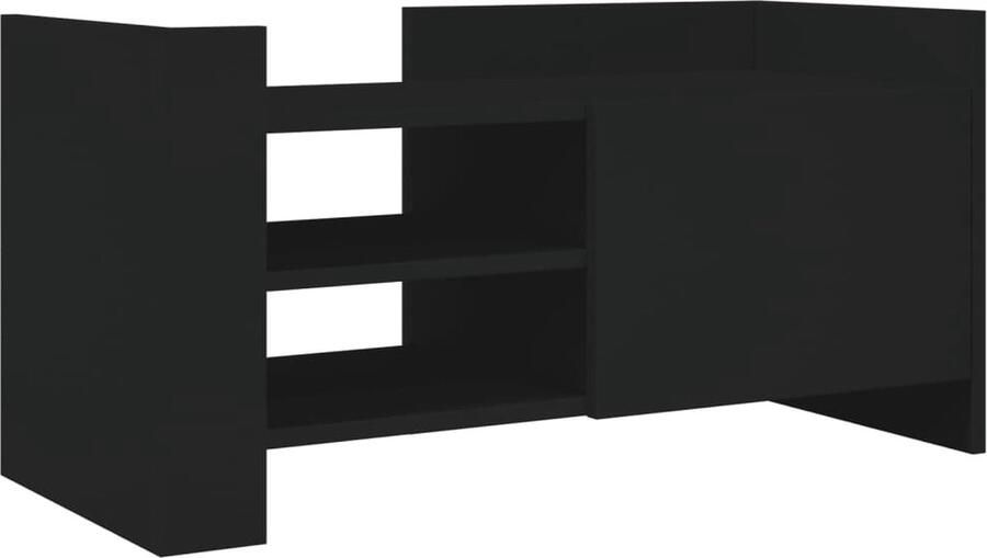 VidaXL Tv-meubel 80x35x40 cm bewerkt hout zwart