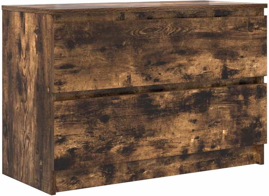 VidaXL Tv-meubel 80x35x54 cm spaanplaat gerookt eikenkleurig