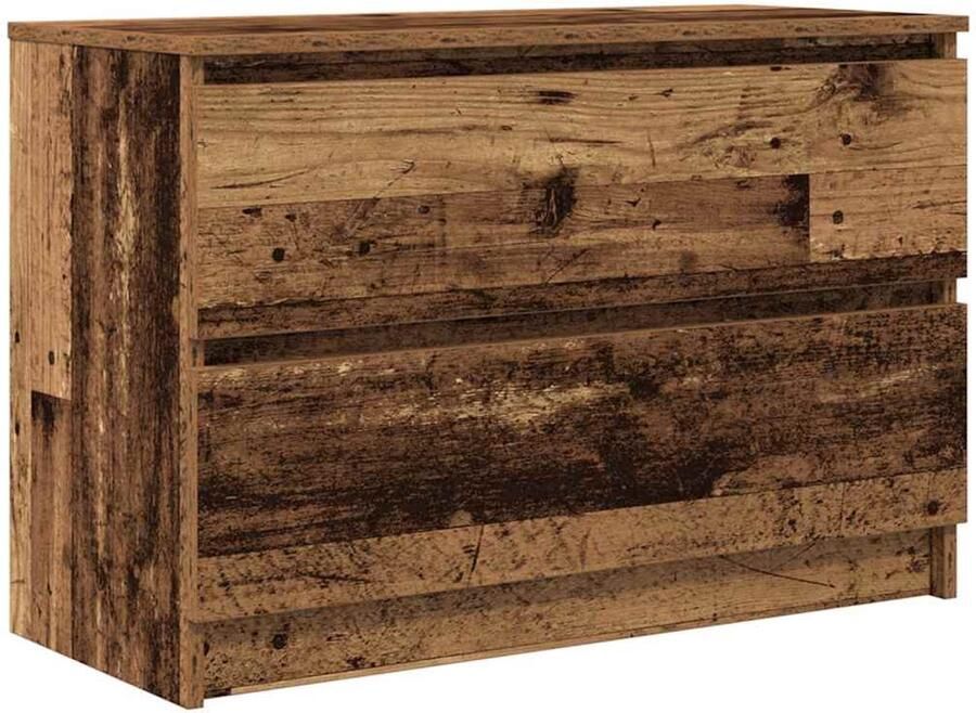 VidaXL Tv-meubel 80x35x54 cm spaanplaat oud hout