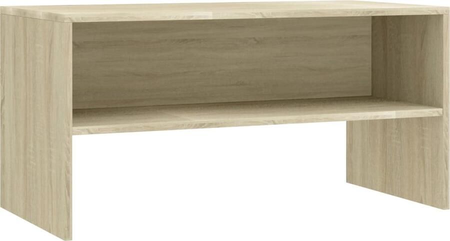 VidaXL Tv-meubel 80x40x40 cm Sonoma eiken Hout Tv-meubel Vintage Meubels Salontafel Houten Tv-stand Media Kast Tv Kast Sonora Eiken