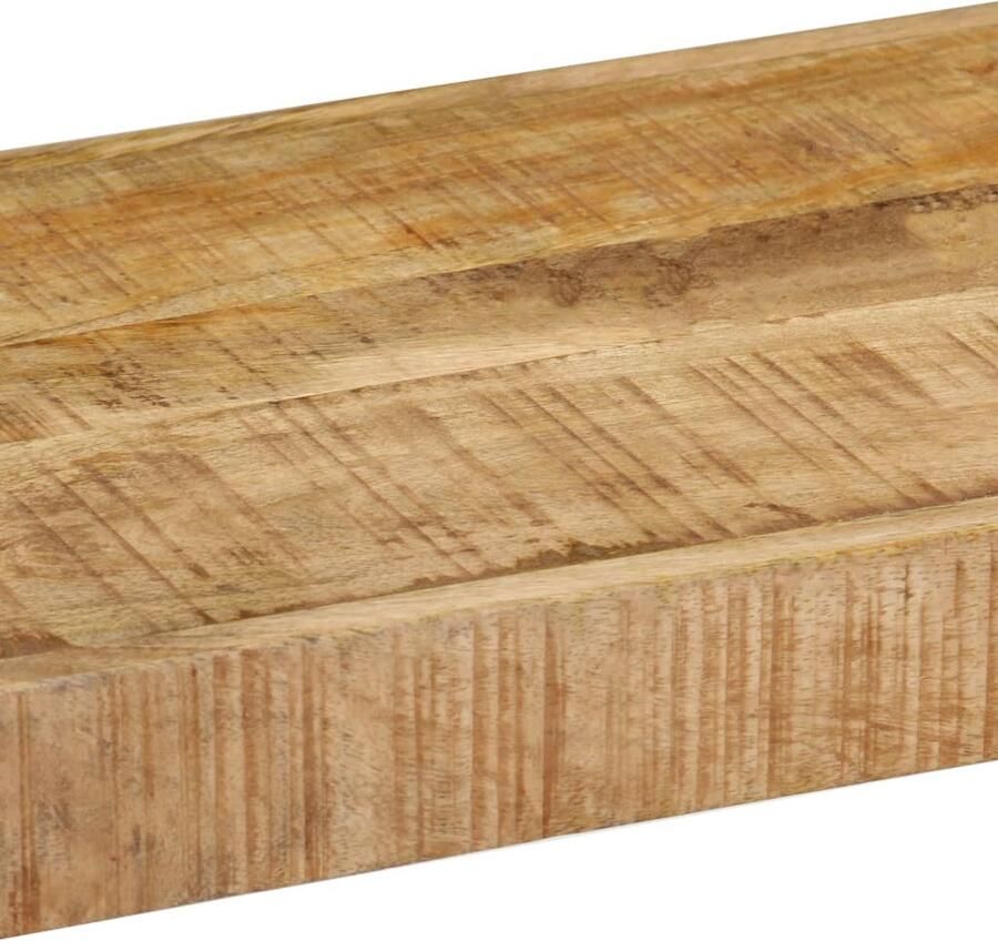 VidaXL Tv-meubel 90x30x40 cm massief mangohout Tv-meubel Salontafel Halkast Mangohouten Meubels Landelijk Interieur Vintage Meubelen Retro Meubilair Handmade Furniture Industrial Style - Foto 3