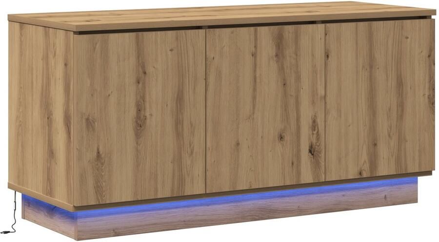 VidaXL TV-meubel Ambachtelijk Eiken 100x38x49 cm Gefabriceerd Hout