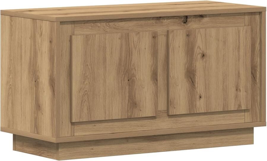 VidaXL TV-kast artisanaal eikenkleurig 80 x 35 x 45 cm Bewerkt hout