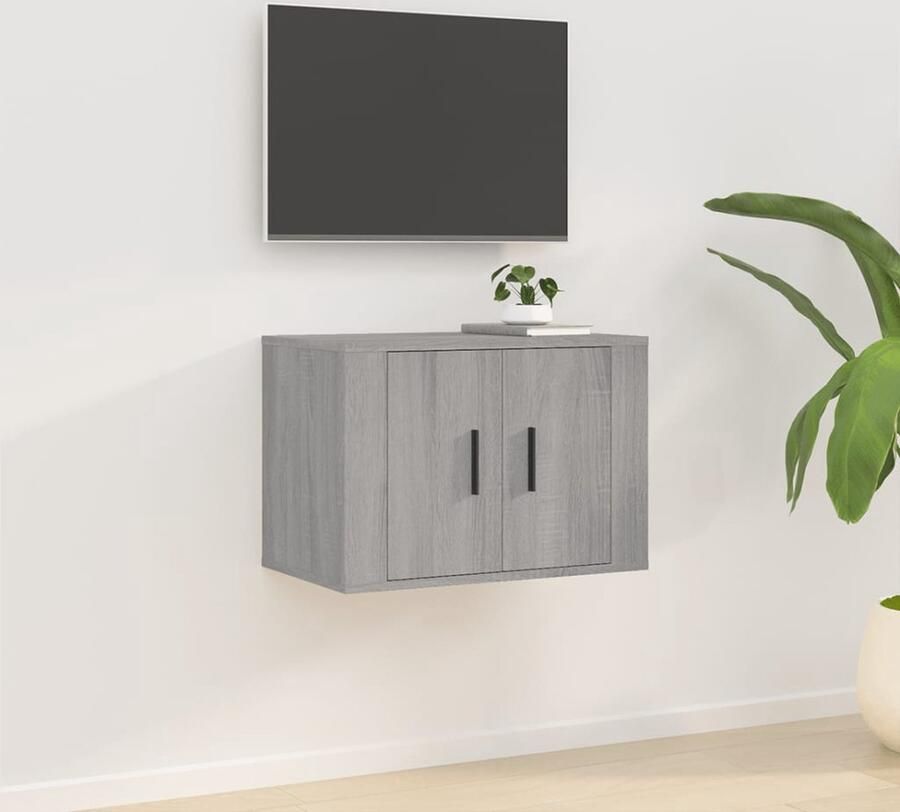 VidaXL Tv-meubel grijs sonoma eiken compact en stijlvol TV Wandmeubel Tv Kast Salon Meubilair Houten Tv Stand Grijze Tv Tafel - Foto 2