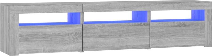 VidaXL Tv-meubel Grijs Sonoma Eiken Met LED-verlichting Tv Meubel Tv Kast Led Tv Meubel Houten Tv Meubel Grijze Tv Kast Tv Meubels