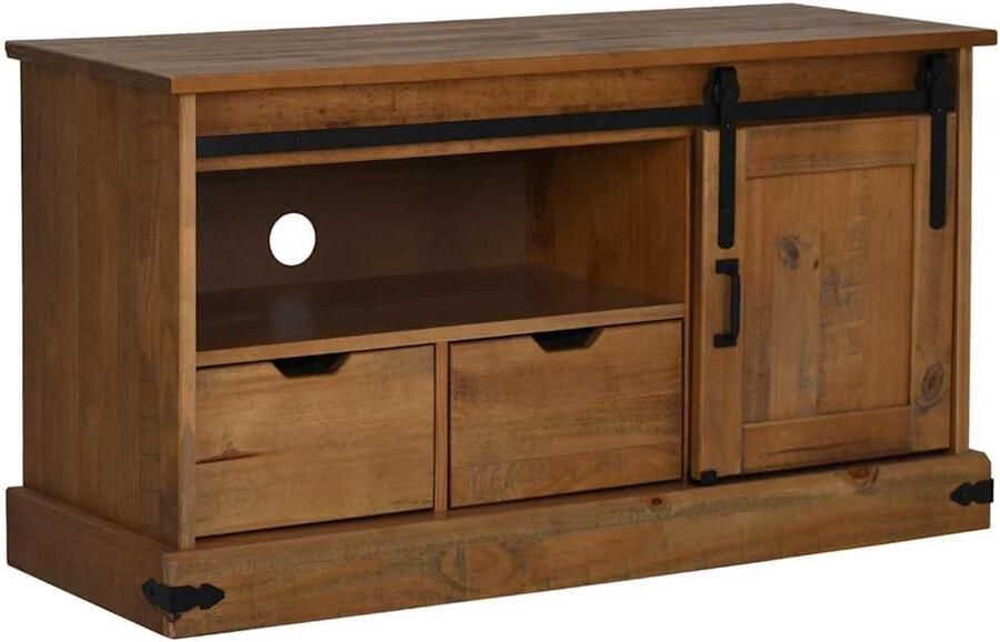 VidaXL Tv-meubel HALDEN Hout 110x40x60 cm Tv-kast Tv-kasten Tv-standaard Tv-dressoir
