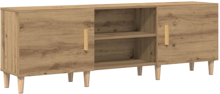 VidaXL TV-meubel in Artisan Eiken 150x30x50 cm Gemaakt van Engineered Wood
