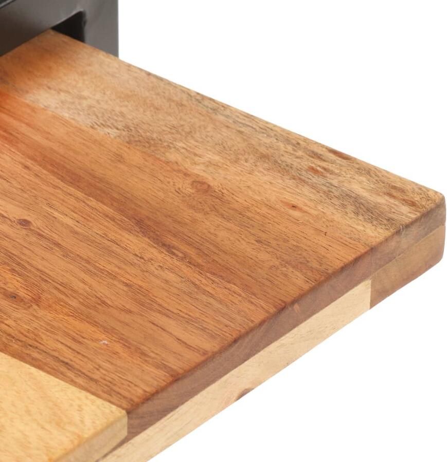 VidaXL Tv-meubel Massief Acaciahout 160x40x40 cm Tv-kast Houten Tv-kast Industrieel Design Acacia Hout Televisiemeubel Livingroom Meubilair Tv Stand Media Kast Boekenplank Decoratief Item Vintage Look Landelijke Stijl - Foto 2