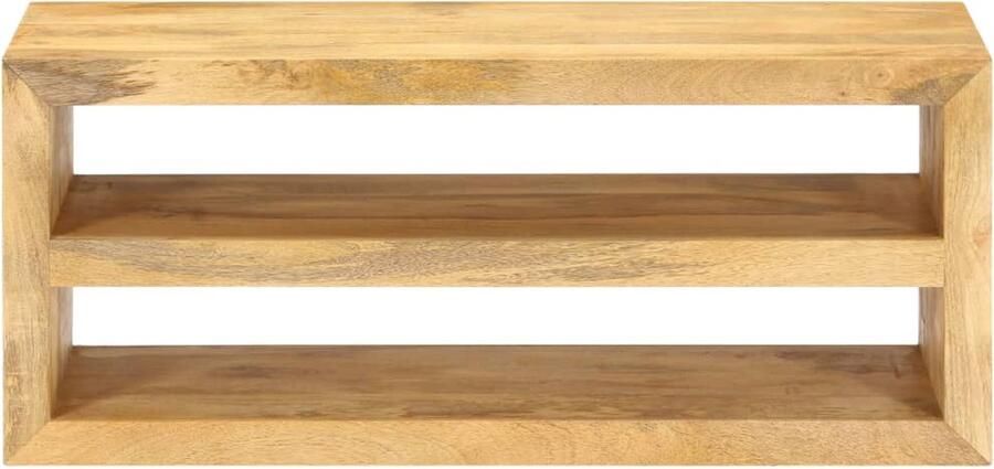 VidaXL Tv-meubel Massief Mangohout 107x35x45 cm Tv-meubel Mangohout Meubilair Landelijke Tv-stand Rustic Tv Stand Vintage Tv Cabinet Mediacahier Entertainment Center