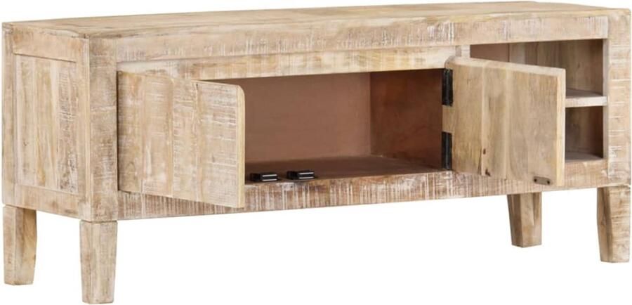 VidaXL Tv-meubel massief mangohout 110x35x46 cm Tv-meubel Tv-meubelen Tv Kast Opbergkast