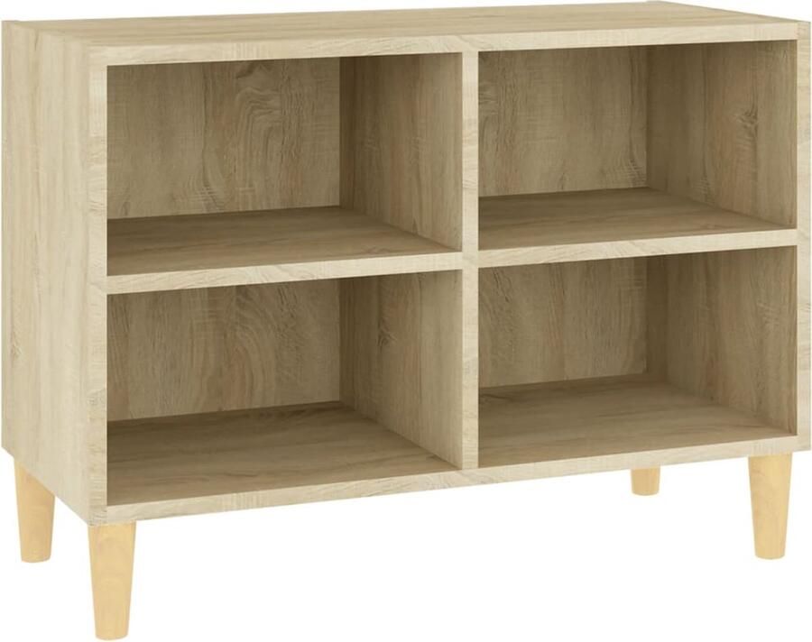 VidaXL Tv-meubel Sonoma Eikenkleurig 69 5x30x50 cm Tv Kast Scandinavisch Meubilair Houten Tv Stand Salontafel Media Kast Living Room Decor Bruine Tv Kast Sonoma Eiken - Foto 2