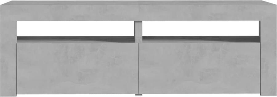 VidaXL -Tv-meubel-met-LED-verlichting-120x35x40-cm-betongrijs - Foto 12