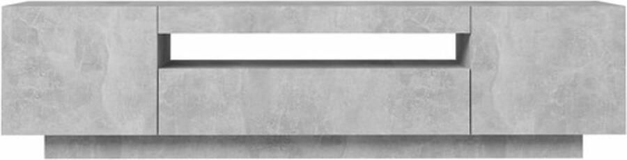 VidaXL -Tv-meubel-met-LED-verlichting-160x35x40-cm-betongrijs - Foto 5