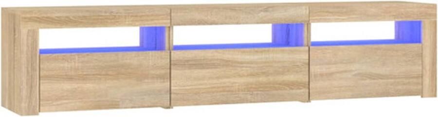 VidaXL -Tv-meubel-met-LED-verlichting-180x35x40-cm-sonoma-eikenkleurig - Foto 3