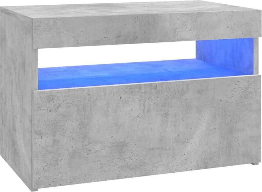 VidaXL -Tv-meubel-met-LED-verlichting-60x35x40-cm-betongrijs - Foto 4