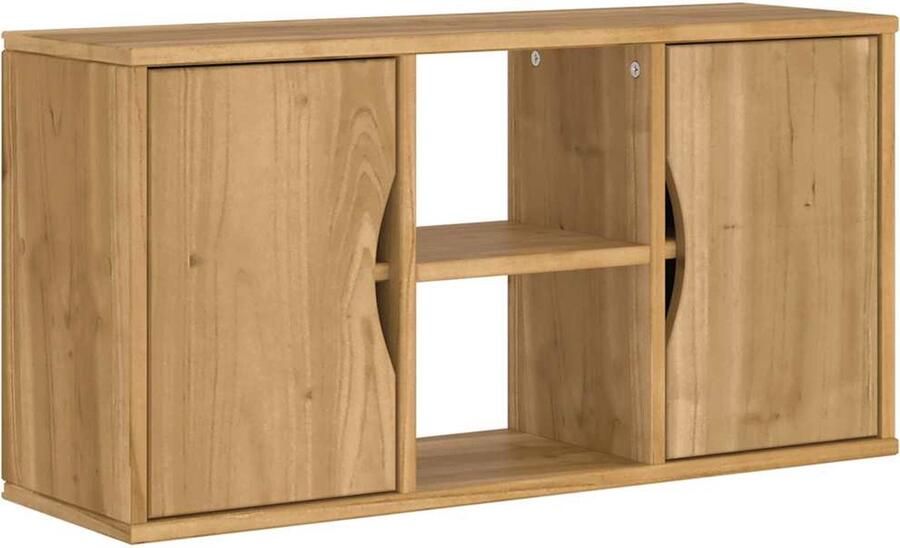 VidaXL Tv-meubel ODDA 79x24x40 cm massief grenenhout